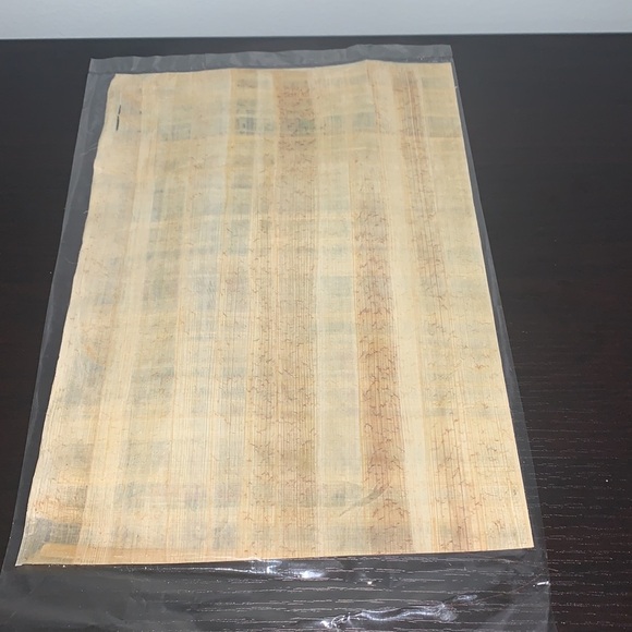 Egyptian Hand-Made Papyrus Horus and Nefertiti - Picture 2 of 2